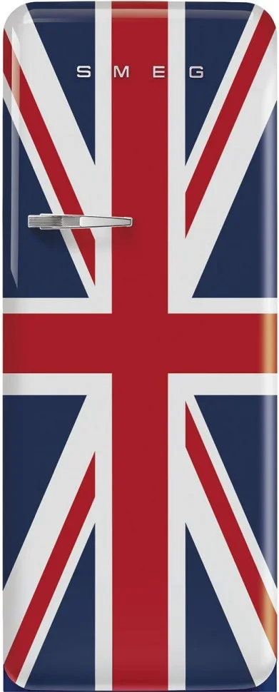 SMEG FAB28RDUJ6 Отдельностоящий однодверный холодильник, стиль 50-х годов, 60 см, британский флаг, п