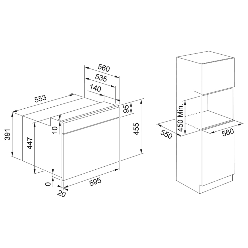 Духовой шкаф FMY 45 MW BK